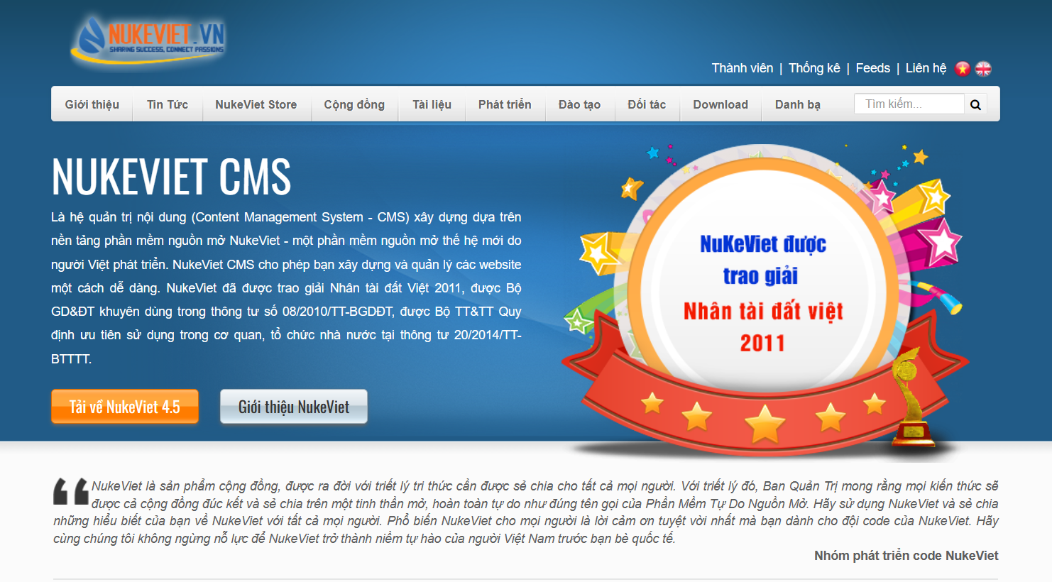 Nền tảng NukeViet CMS