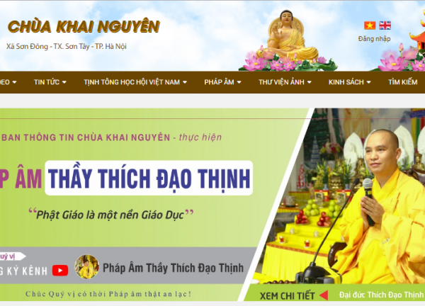Web tin tức- Chùa Khai Nguyên