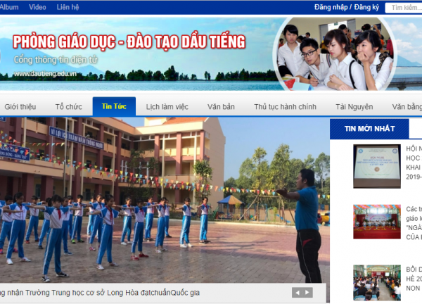 Cổng TT PGD Dầu Tiếng