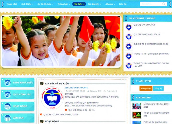 Web trường học - Edu 17