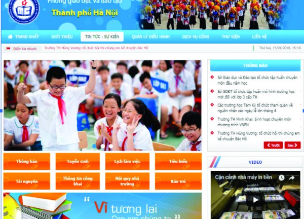 Web trường học - Edu 26