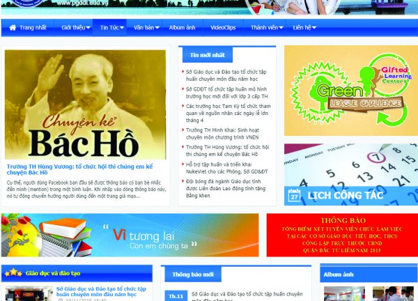 Web trường học - Edu 28