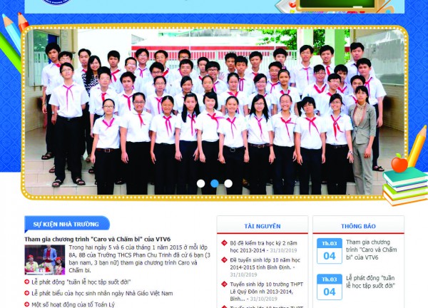 Web trường học - Edu 33