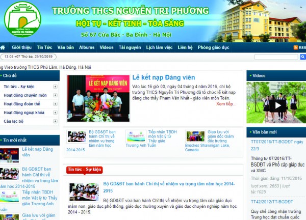 Web trường học - Edu 02