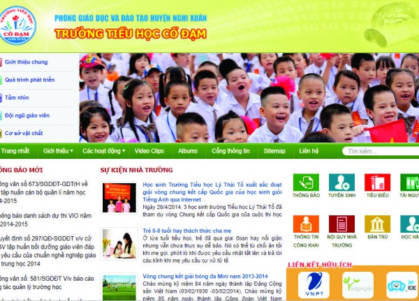 Web trường học - Edu 08