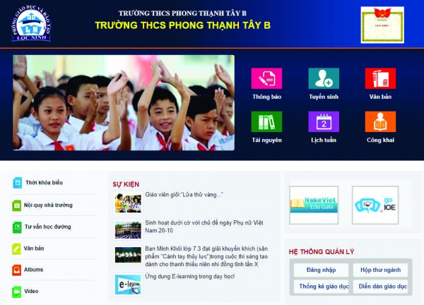 Web trường học - Edu 09