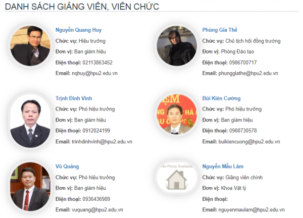 Module Lý lịch khoa học