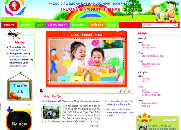 Web trường học - Edu 07