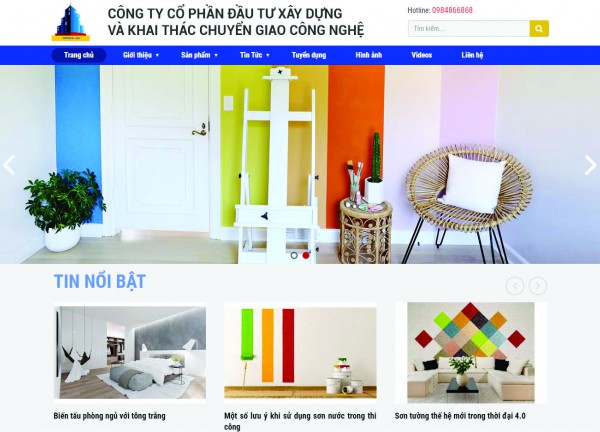 Web công ty - Sơn INTECH