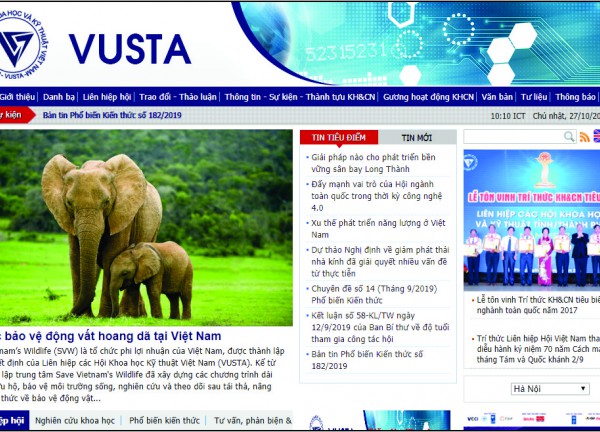 Web tin tức - VUSTA