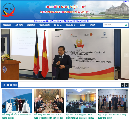 Web tin tức - Hội hữu nghị Việt Bỉ