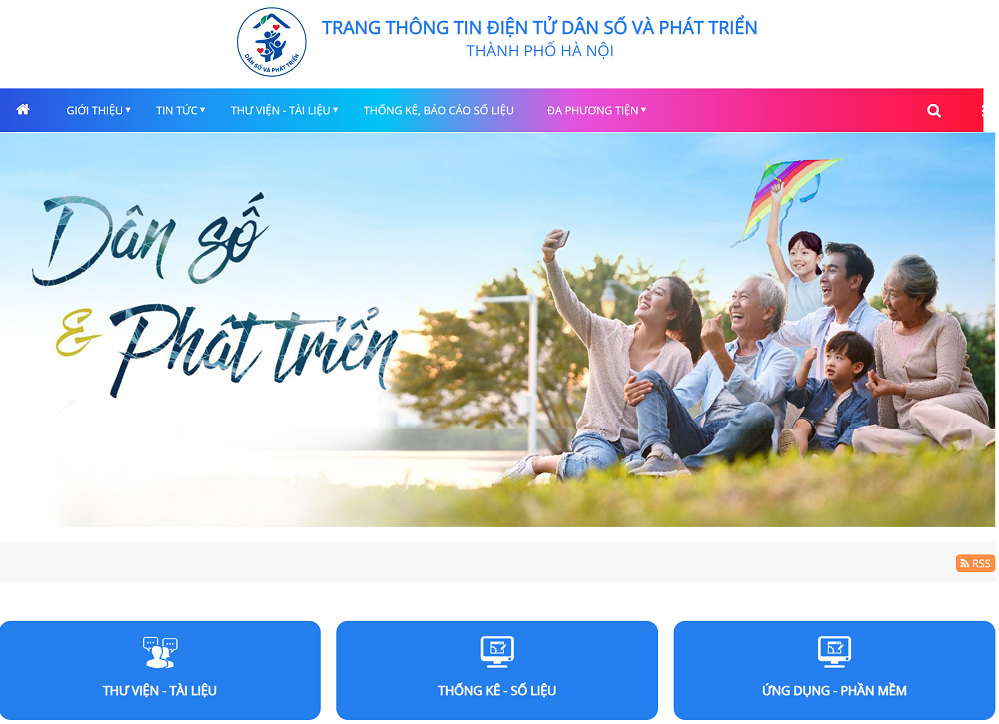 Trang thông tin điện tử Dân số Hà Nội